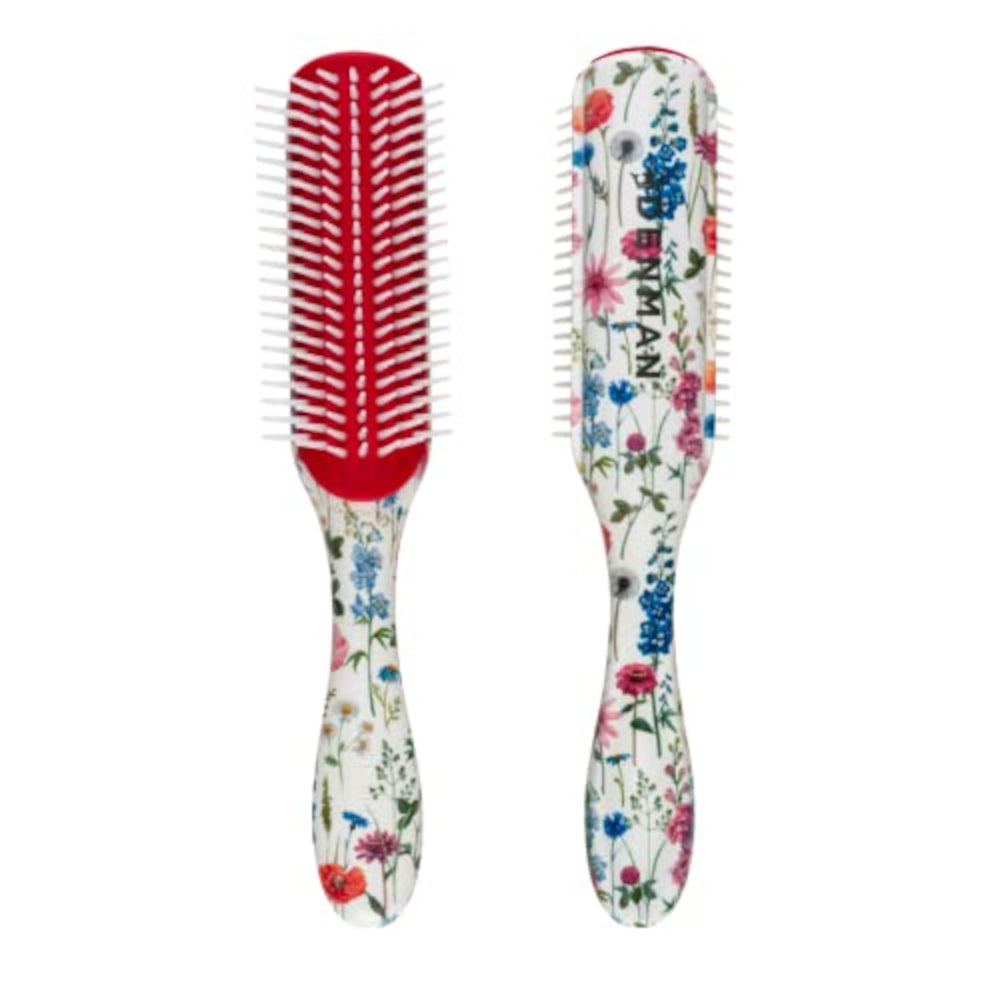 Denman Curly Hair Brush 7 Row (DE3) Styling Brush (Wild Flowers) - X003WILD