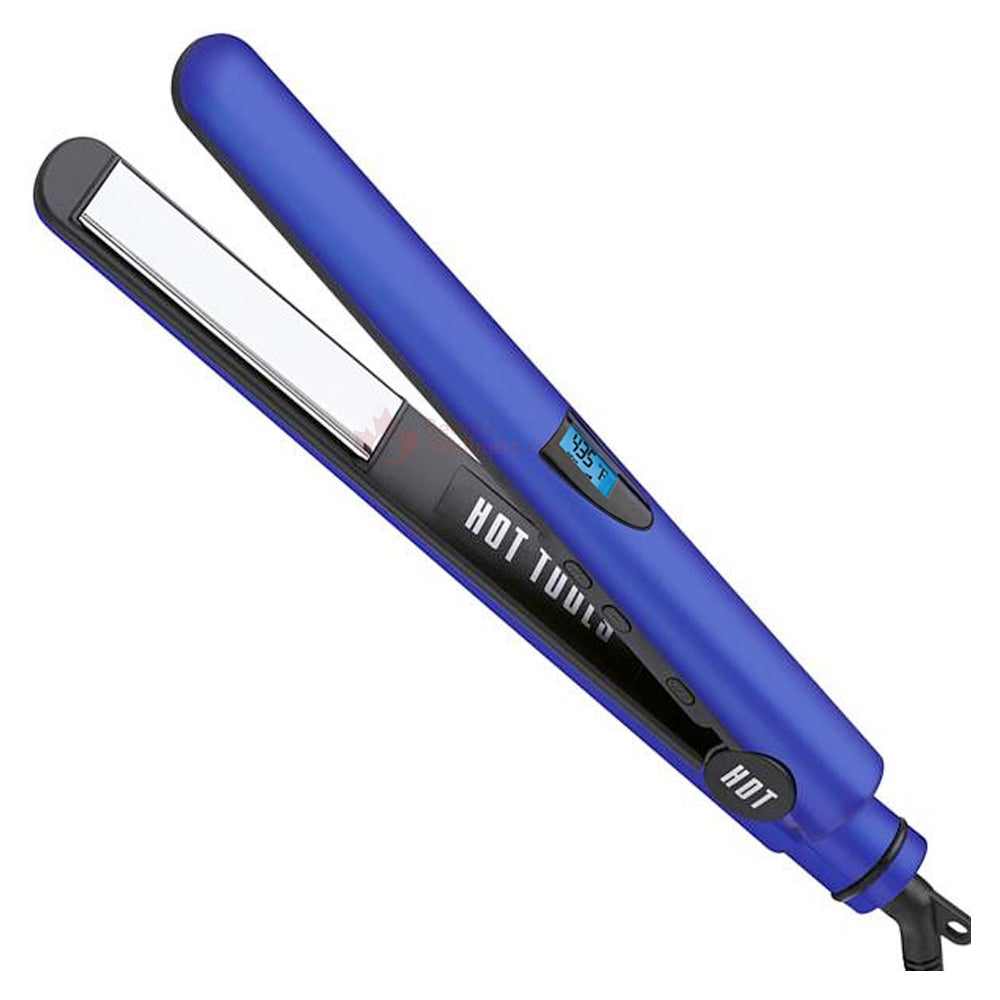 Hot Tools Radiant Blue Flat Iron 1" - HT7110FCN - Universal Voltage & LCD Display