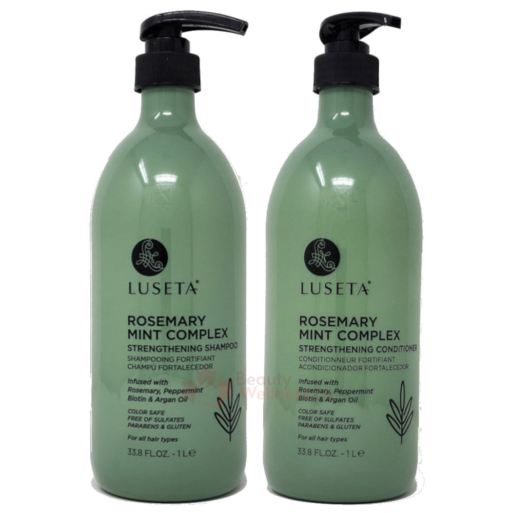 Luseta Rosemary Mint Complex Shampoo & Conditioner 1 L Duo - Strengthening