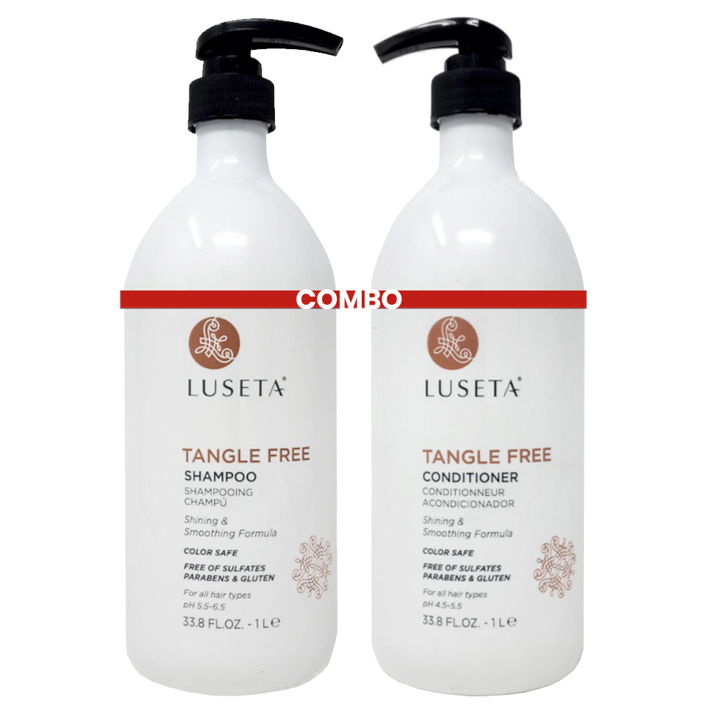 Luseta Duo Tangle Free Shampoo & Conditioner 1 L - Shining & Smoothing