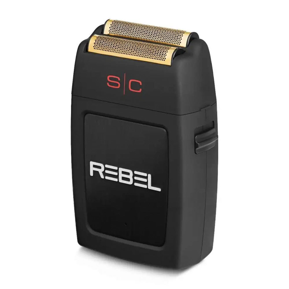 StyleCraft Rebel - Electric Mens Foil Shaver with Super Torque Motor, Gold Titanium Foil Head - SC802B