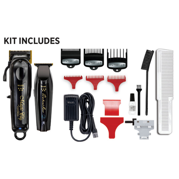 Wahl 5 Star Cordless Barber Combo - Magic Clip Hair Clippers and