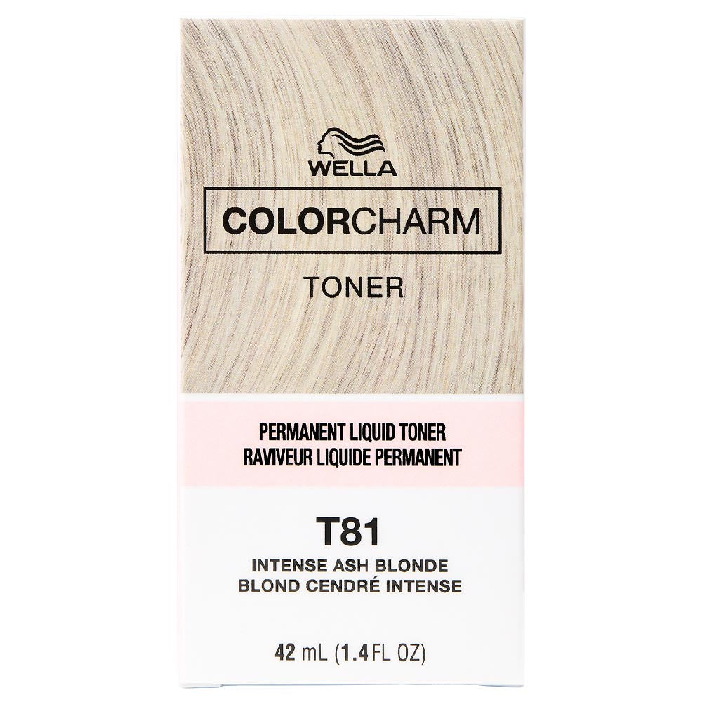 Wella Color Charm T81 Intense Ash Blonde 42 mL - A New Shade of Permanent Liquid Toner