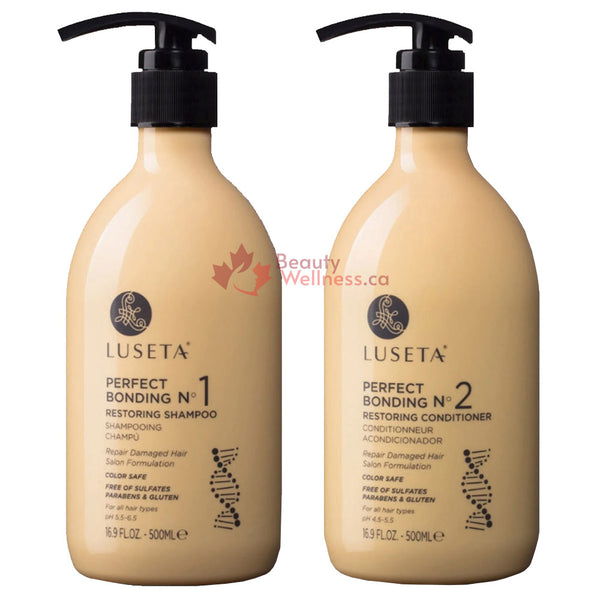 Luseta Combo Perfect Bonding No. 1 & 2 Restoring Shampoo & Conditioner BeautyWellness.ca