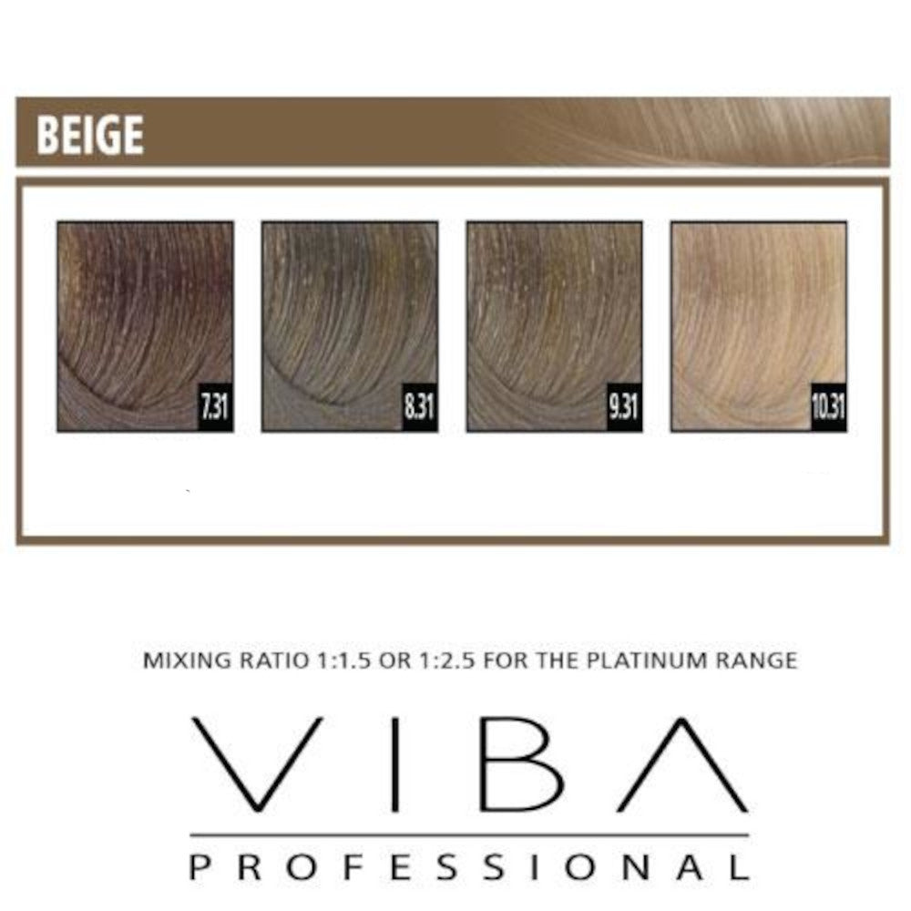 Viba Professional Permanent Hair Colour - Beige Series - Low Ammonia - Made in Italy