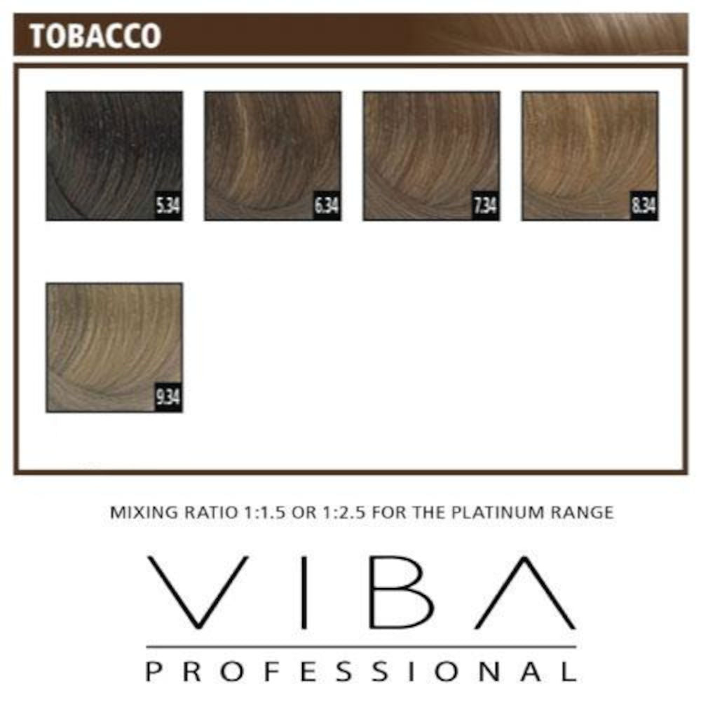 Viba Professional Permanent Hair Colour - Tobacco Series - Low Ammonia - Made in Italy
