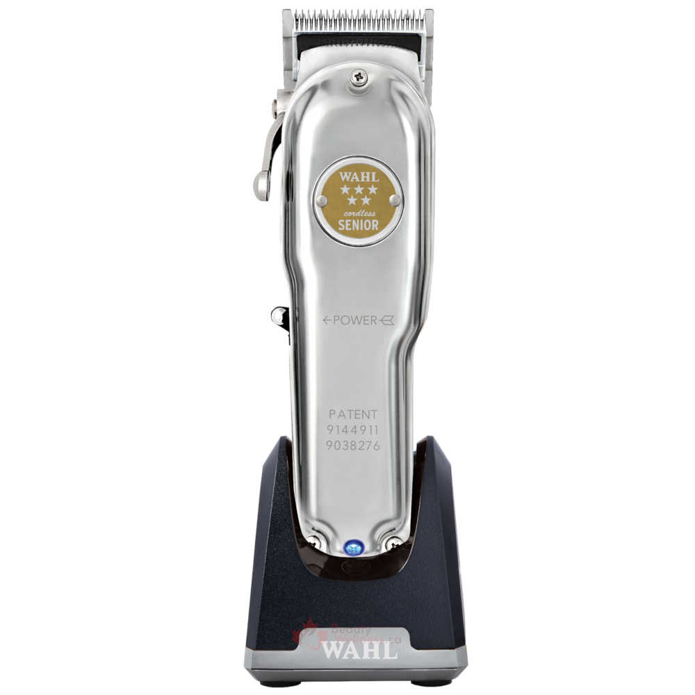 Wahl Clippers - Professional 5 Star Cordless Senior Metal Edition Hair Clipper with Bonus Charging Stand - #56441 -  Limited Edition Full Metal Clipper