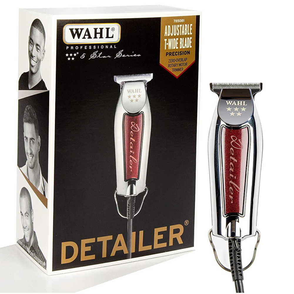 Wahl Professional Detailer Hair & Beard Trimmer #56188 - For Extremely Close Trimming & Creating Crisp Clean Lines with Cutting Guides