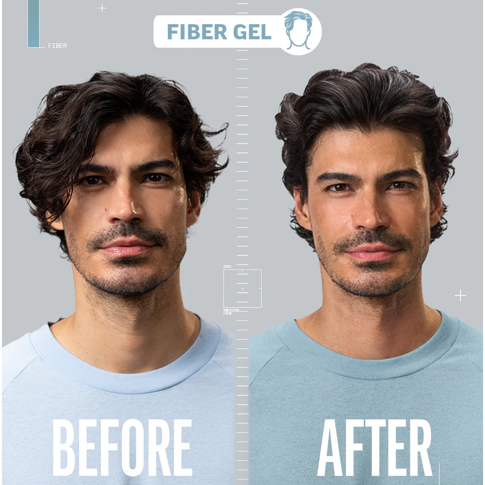 American Crew Fiber Gel 5 oz. / 150 mL Hair Gel for Enhanced Texture with Strengthening Bond-Builder