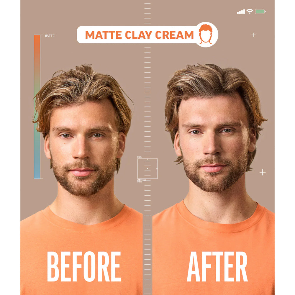 American Crew Matte Clay Cream 5 oz. / 150 mL Hair Gel with Matte Finish with Oil-Absorbing Kaolin Clay