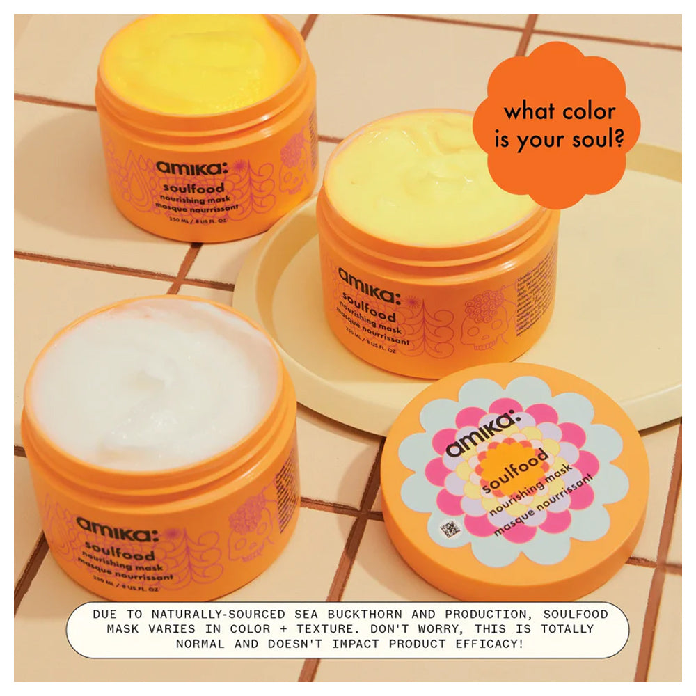 Amika Soulfood Nourishing Mask 250 mL / 8 oz. 7x More Conditioning for Deep Hydration