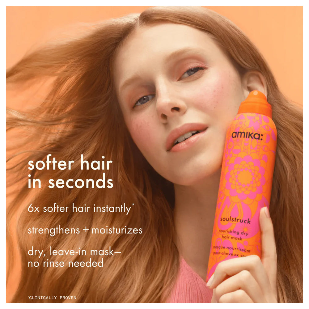 Amika Soulstruck Nourishing Dry Hair Mask 200 mL / 5.3 oz. Quick Fix For Soft, Hydrated Hair In Seconds on the Go