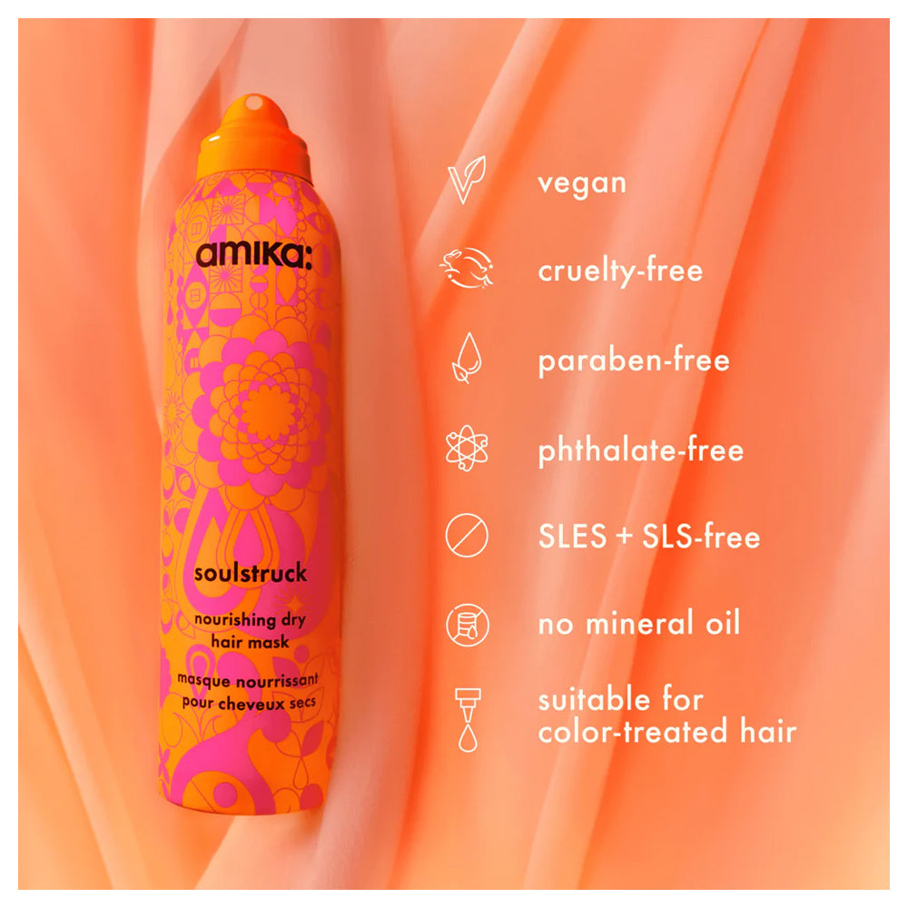 Amika Soulstruck Nourishing Dry Hair Mask 200 mL / 5.3 oz. Quick Fix For Soft, Hydrated Hair In Seconds on the Go