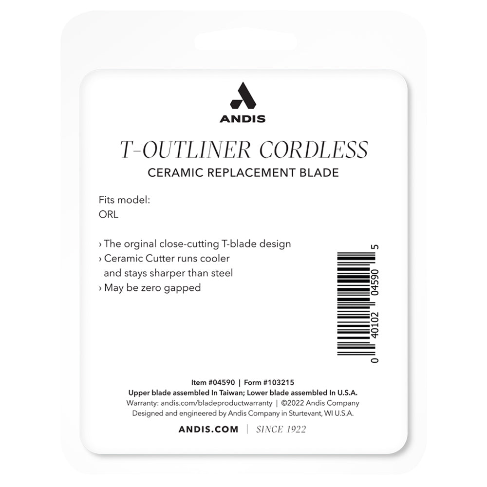 Andis Cordless T-Outliner Li Ceramic Replacement Blade 04590