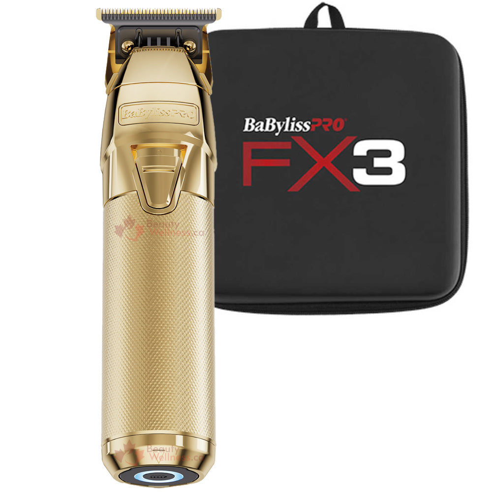 BaBylissPRO GoldFX FXONE Trimmer FX799G with Bonus Case and Interchangeable Battery System