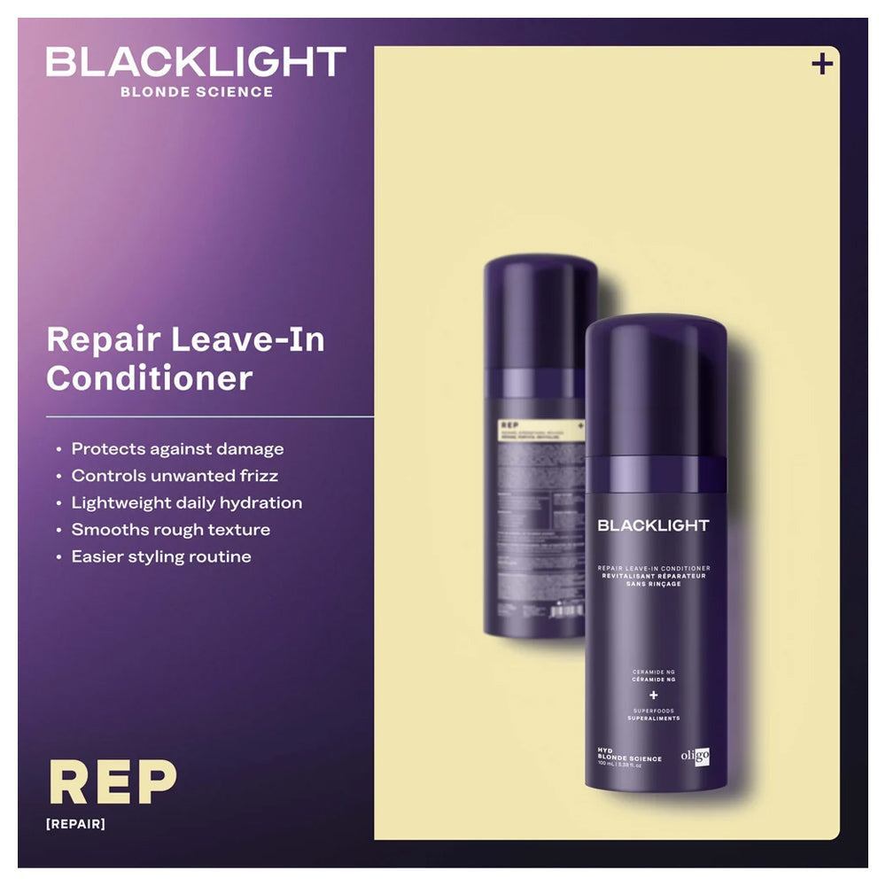 Blacklight Repair Leave In Conditioner 100 mL - 3.38 oz. - Blonde Science Made in Canada