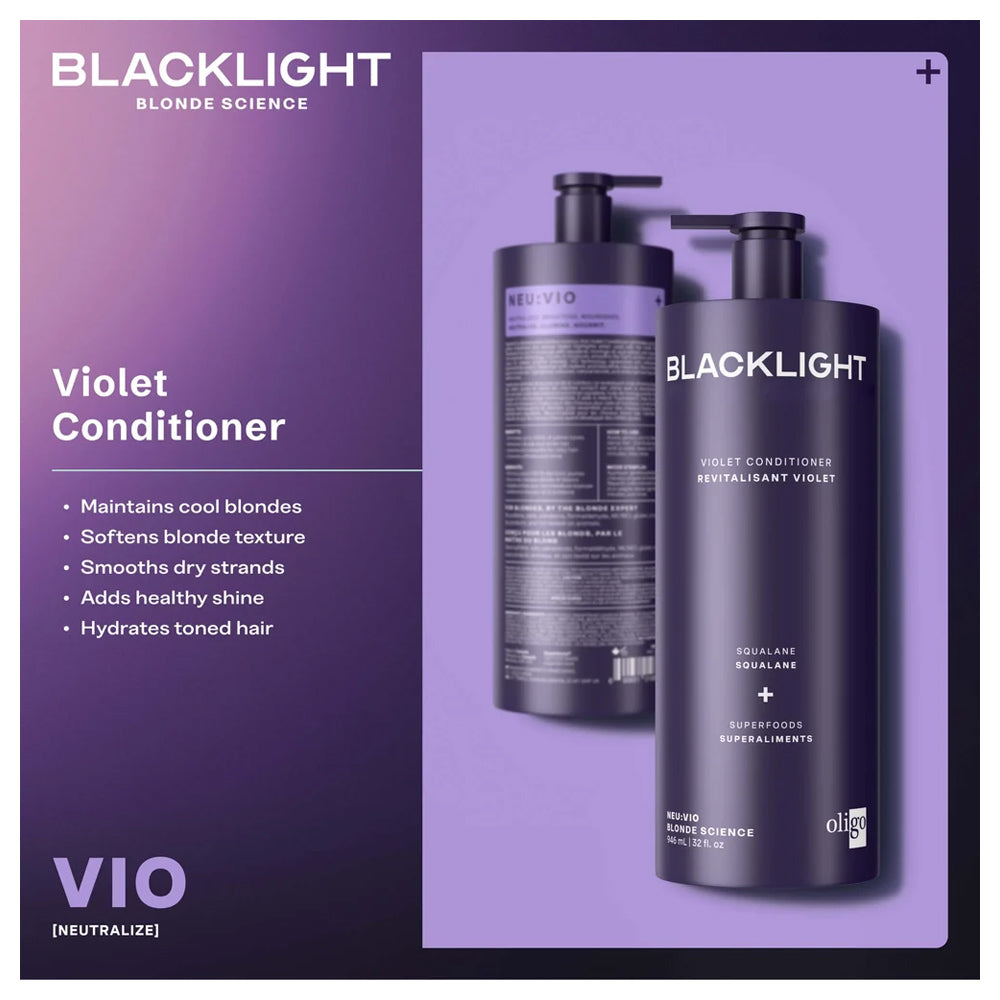 Blacklight Violet Conditioner 200 mL - 6.8 oz. - Blonde Science Made in Canada