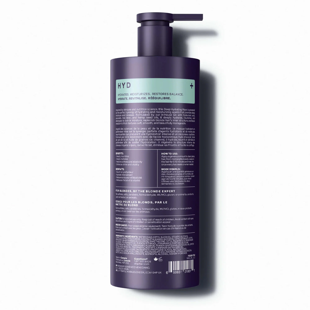 Blacklight Deep Hydrating Mask 500 mL - 16.9 oz. - Blonde Science Made in Canada