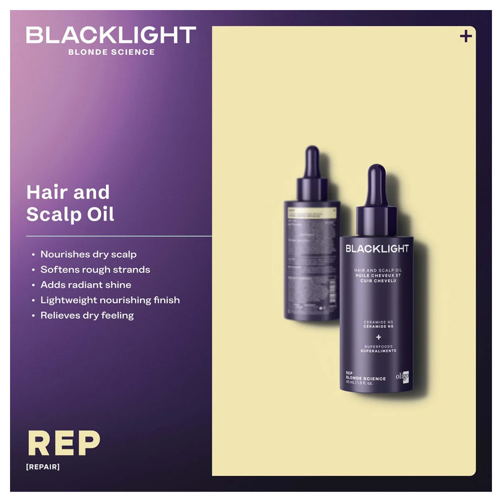 Blacklight Hair And Scalp Oil 45 mL - 1.5 oz. - Blonde Science Made in Canada