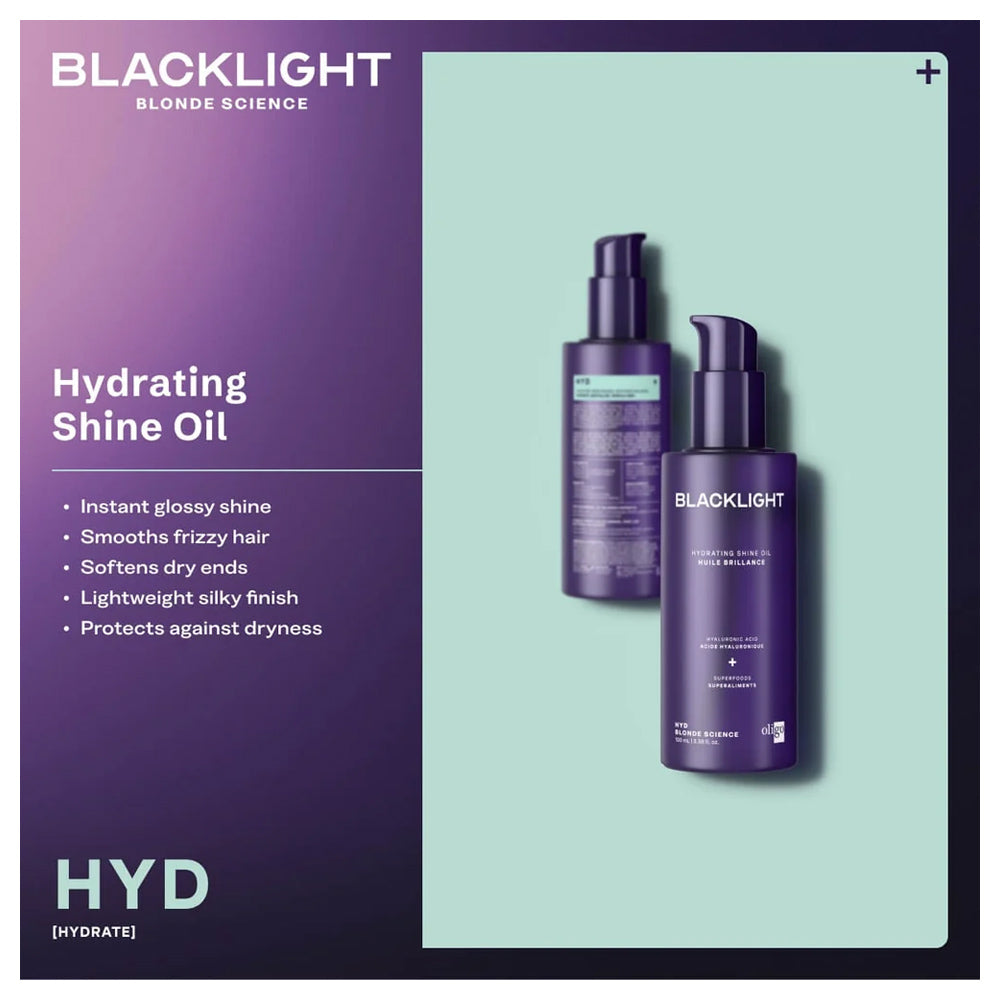 Blacklight Hydrating Shine Oil 100 mL - 3.38 oz. - Blonde Science Made in Canada