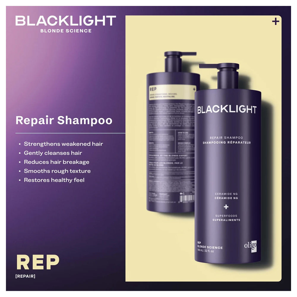 Blacklight Repair Shampoo 300 mL - 10.1 oz. - Blonde Science Made in Canada