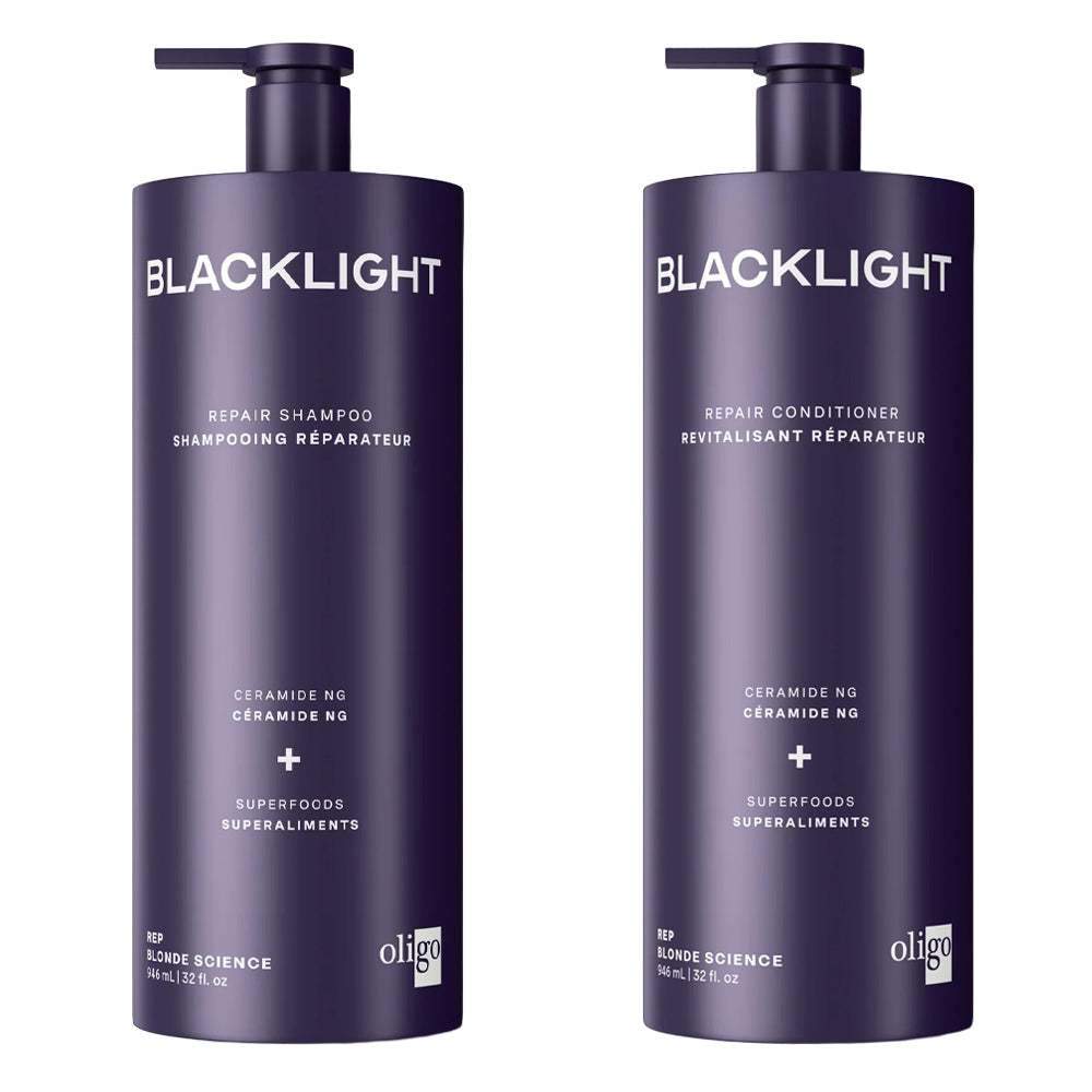 Blacklight Duo Repair Shampoo 946 mL - 32 oz. and Conditioner 946 mL - 32 oz. - Blonde Science Made in Canada