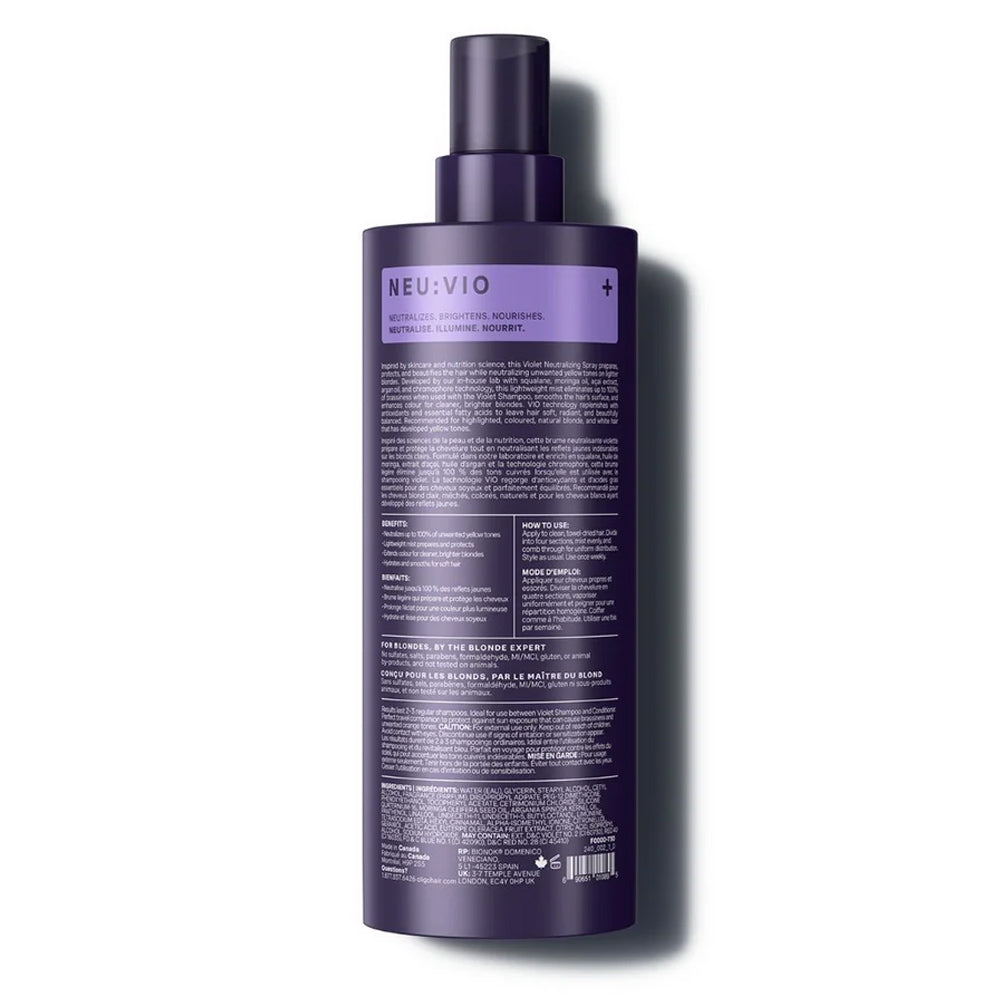 Blacklight Violet Neutralizing Spray 225 mL - 7.6 oz. - Blonde Science Made in Canada