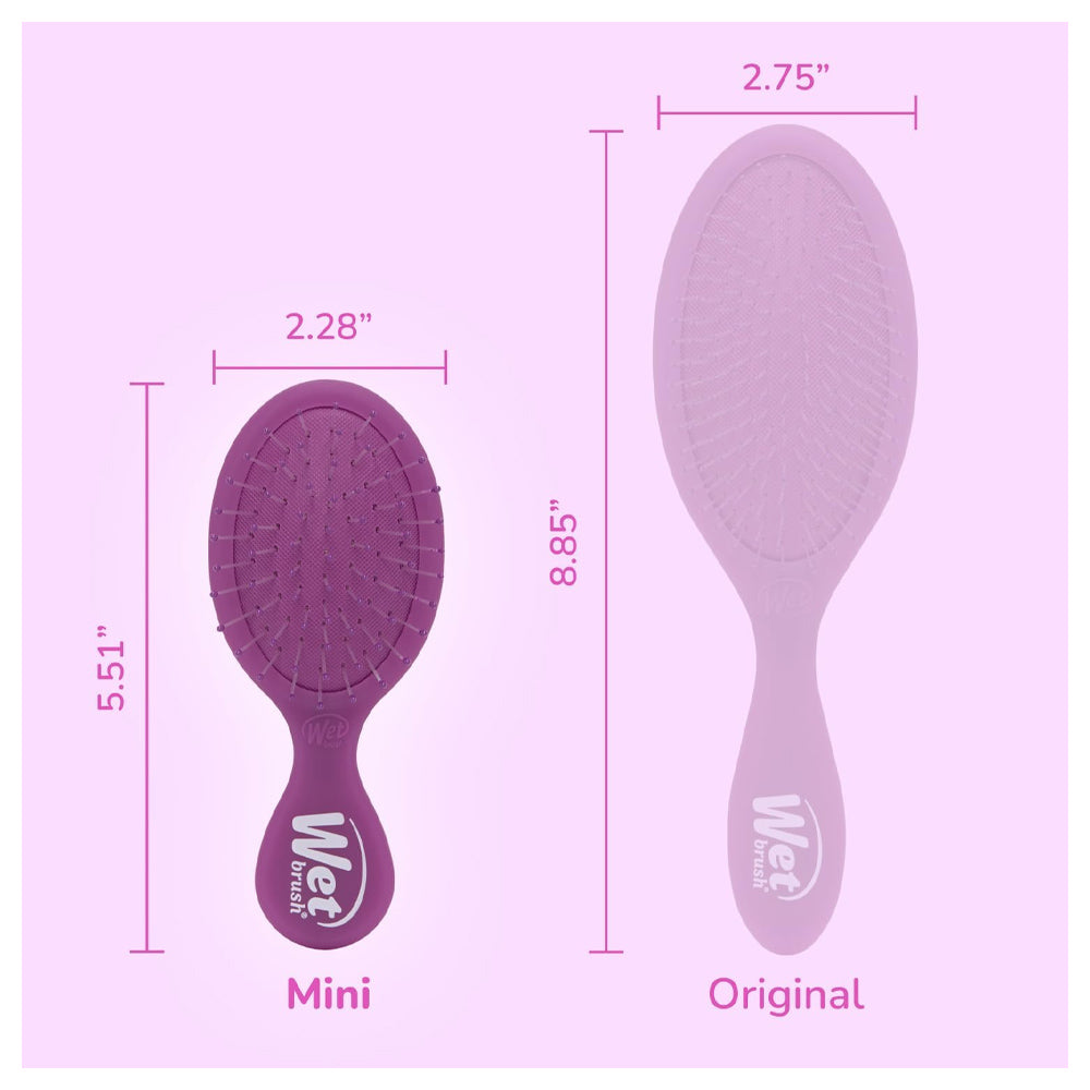 Wet Brush Pro Mini Detangler - Purple Frost - IntelliFlex Bristles