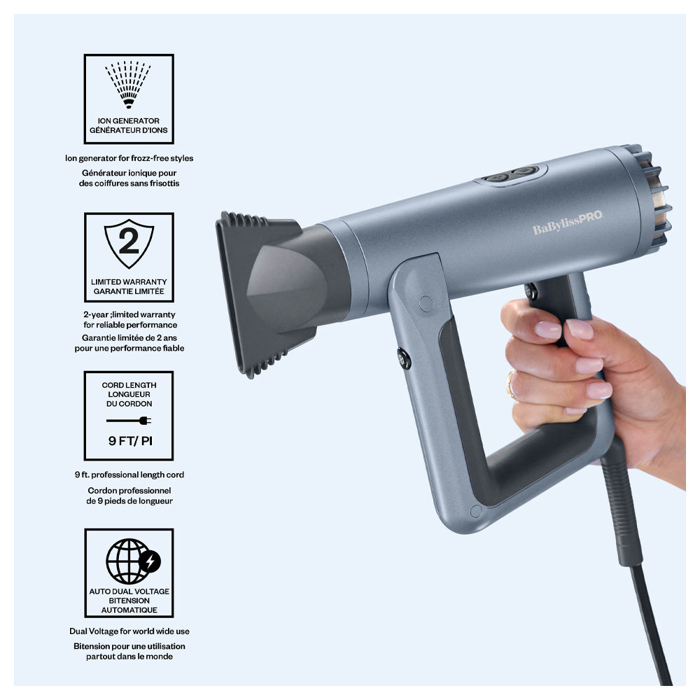 BaBylissPRO Nano Titanium Airsquare Professional Dryer BNTASQ1C | The Signature Collection