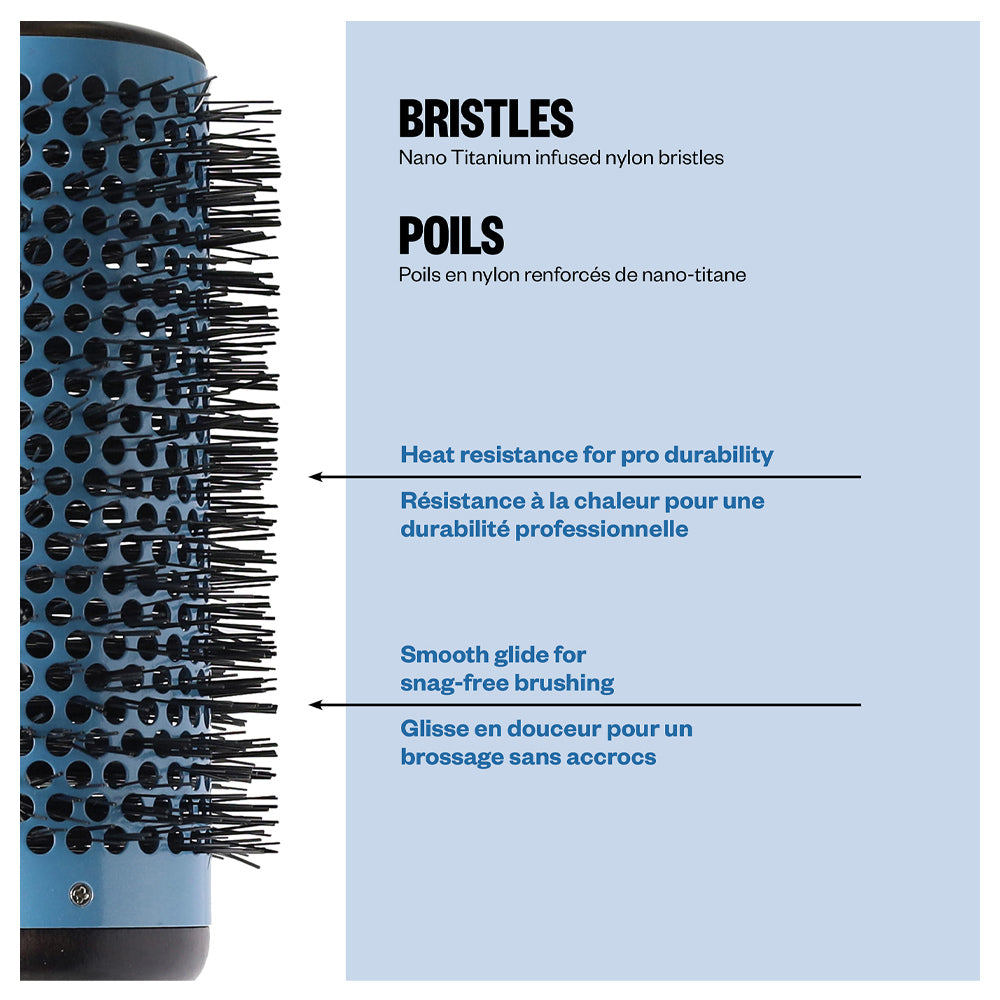 BaBylissPRO Nano Titanium Extra-Long Professional Brush (25 mm) - Round Brush - Blowouts - Heat Resistant