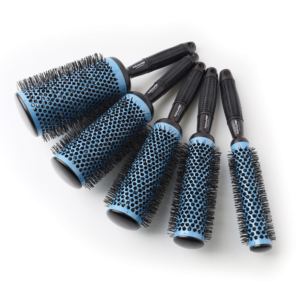 BaBylissPRO Nano Titanium Extra-Long Professional Brush (25 mm) - Round Brush - Blowouts - Heat Resistant