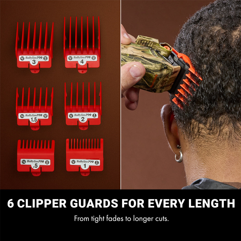 BaBylissPRO Camo Duo Clipper & Trimmer with Stands - FX82CAM - FX72CAM - LO-PROFX Compact Limited Edition Collection