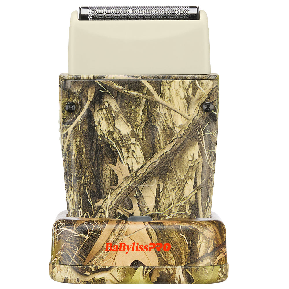 BaBylissPRO Camo Single Foil Shaver & Stand FXLPFS1CAM - LO-PROFX Compact Limited Edition Camo Collection