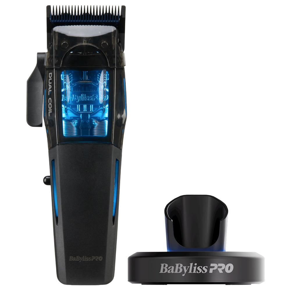 BaBylissPRO Dual-Coil Motor Clipper with Charging Base FX95C - 9,500 RPM and 22-tooth MIM Space Blade