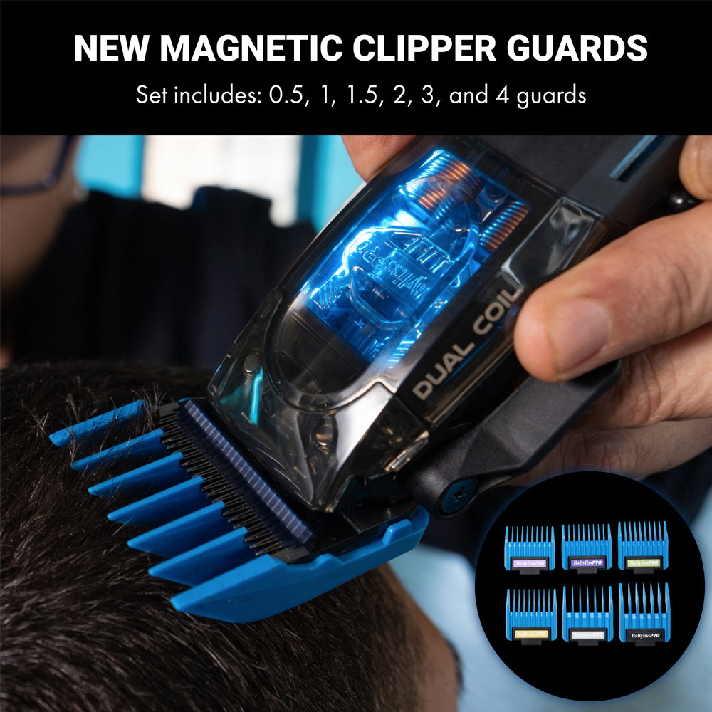BaBylissPRO Combo Dual-Coil Motor Clipper & Trimmer with Charging Stands FX95C & FX95T - Super Power Motors