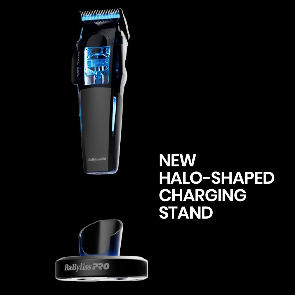 BaBylissPRO Combo Dual-Coil Motor Clipper & Trimmer with Charging Stands FX95C & FX95T - Super Power Motors