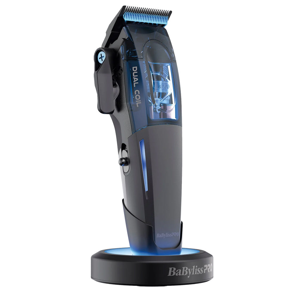 BaBylissPRO Dual-Coil Motor Clipper with Charging Base FX95C - Super Power 9,500 RPM and 22-tooth MIM Space Blade