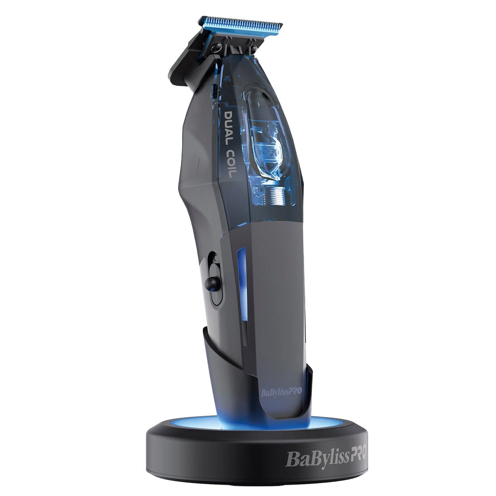 BaBylissPRO Dual-Coil Motor Trimmer with Charging Base FX95T - Super Power 8,500 RPM and MIM T-Blade