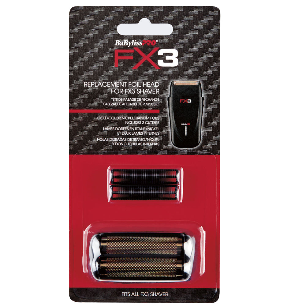 BaBylissPRO FX3 Replacement Head Foil & Cutter FXX3RFB | Fits All FX3 Foil Shavers
