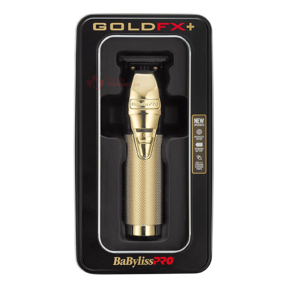 BaBylissPRO GoldFX+ Trimmer - FX787NG | All Metal Lithium Hair & Beard Trimmer