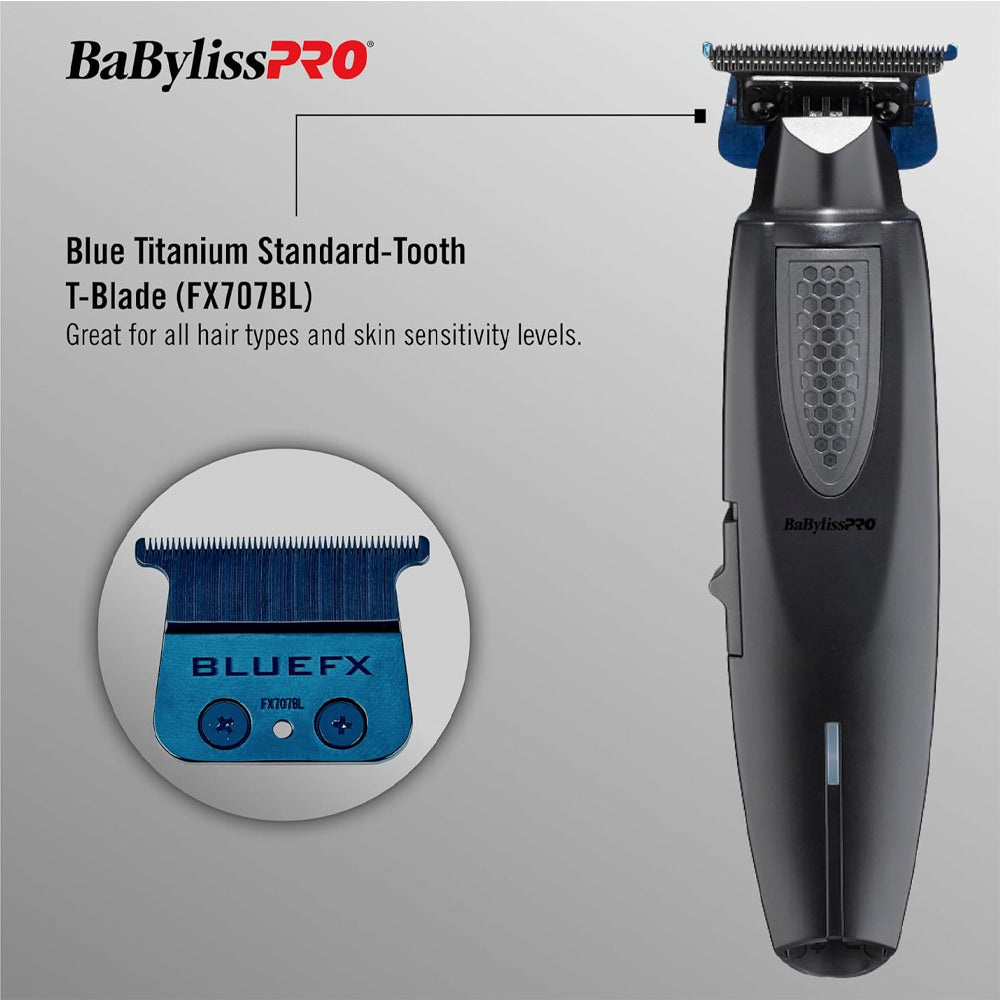 BaBylissPRO LithiumFX FX773NMB Matte Black Trimmer - Cord/Cordless Lithium Dual Voltage Hair and Beard Trimmer