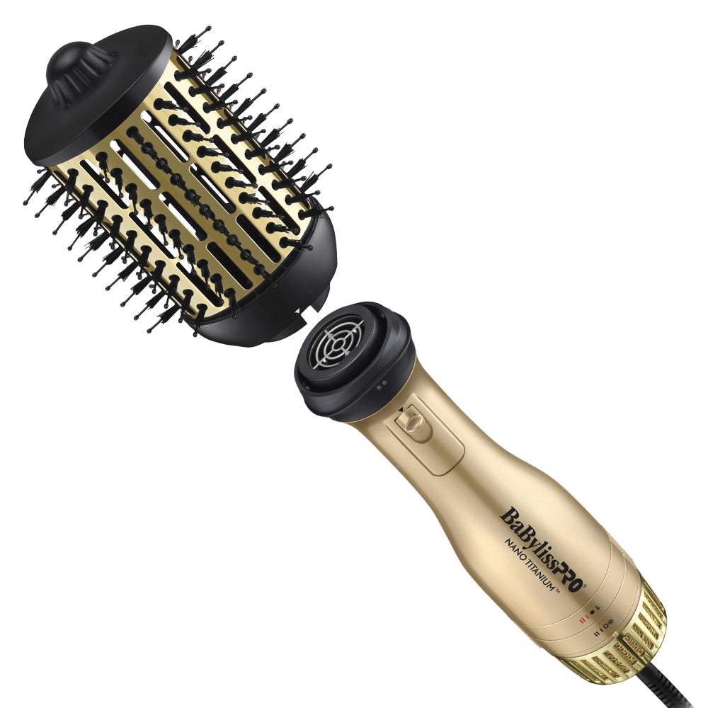 BaBylissPRO Metalix Nano-Titanium Detachable 3-in-1 Hot Air Brush & Dryer Limited Edition BNTDHB275MHC