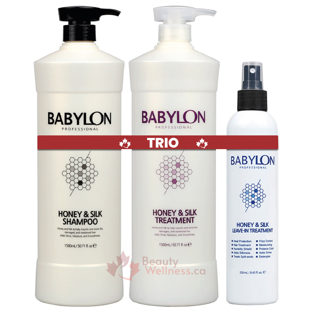 Babylon Professional Trio Honey & Silk Shampoo - Treatment - Leave-in