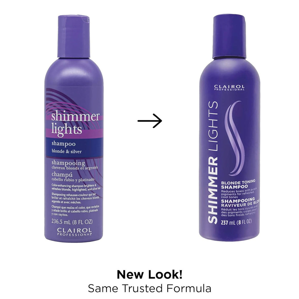 Clairol Shimmer Lights Shampoo 237  - 8 oz. - Formulated for blonde or gray hair