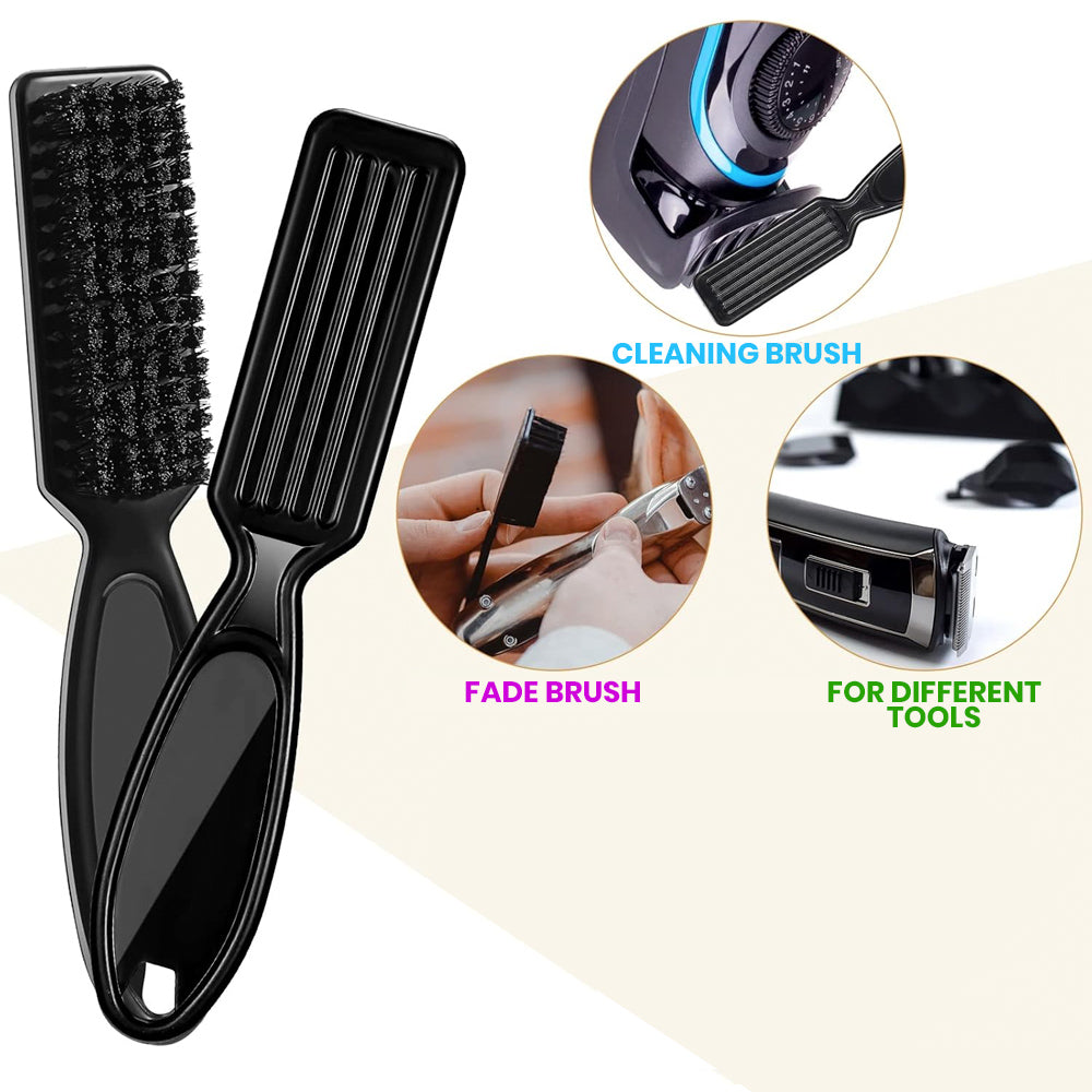 Hair Clipper & Trimmer Fade Brush & Cleaning Brush - The Shave Factory