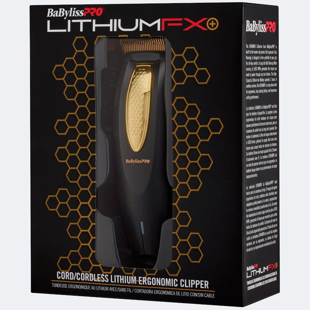 BaBylissPRO LithiumFX+ Combo Hair Clipper and Beard Trimmer Grooming Set - FX673N and FX773N - Cord/cordless Lithium Ergonomic