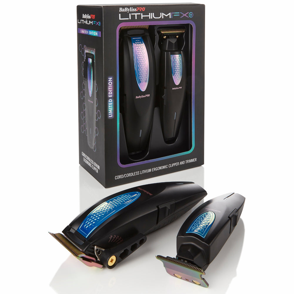 BaBylissPRO LithiumFX+ Limited Edition Iridescent Collection Ergonomic Clipper & Trimmer