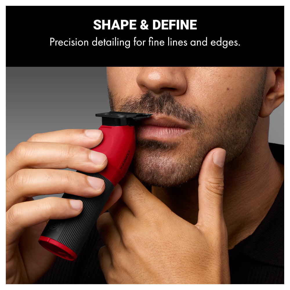 BaBylissPRO Red COREFX Duo Clipper & Trimmer FX86RD & FX76RF - USB-C Charging - Limited Edition Red