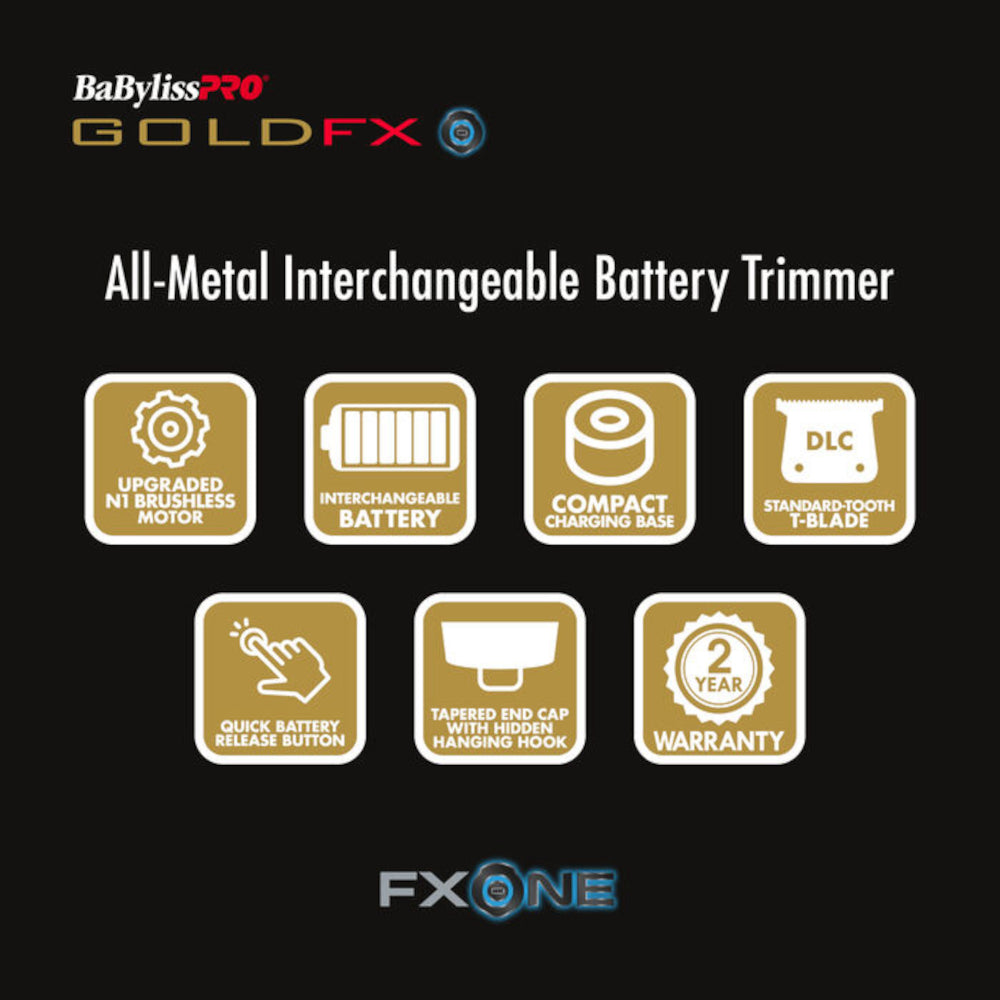 BaBylissPRO FXONE GOLDFX TRIMMER - FX799G