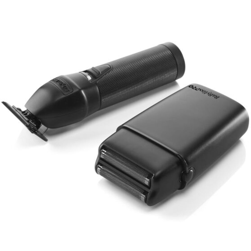 BaBylissPRO® LimitedFX Matte Black Trimmer and Double-Foil Shaver Gift Set - FXDUOFS2TMB